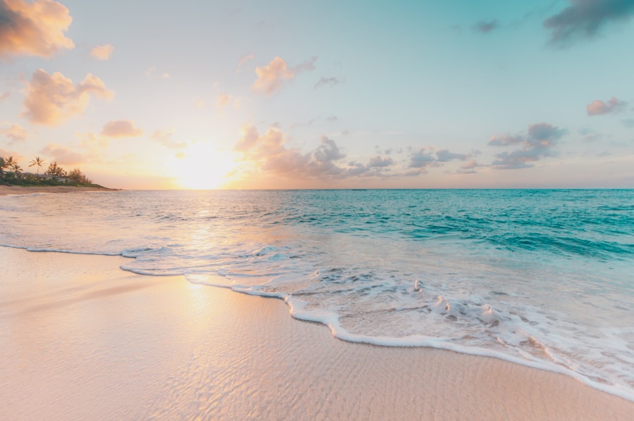Playa tropical del Caribe